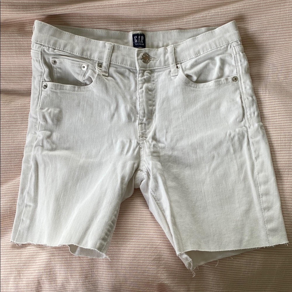 GAP Women's White Jean Shorts